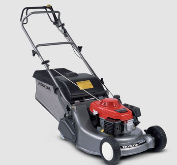 Honda HRD 536 QXE Self-propelled. Rear roller. Alloy deck. OHV engine. 83 litre grass bag.