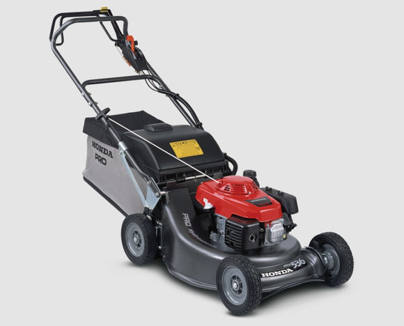 Honda HRH 536 HXE Hydrostatic drive. HD Alloy deck. Optional mulching kit available. OHV engine. 83 litre grass bag.