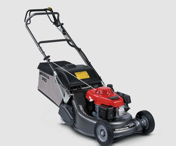 Honda HRH 536 QXE Self-propelled. Rear roller. HD Alloy deck. OHV engine. 83 litre grass bag.